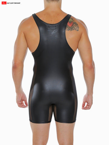 Noir Pleather Singlet